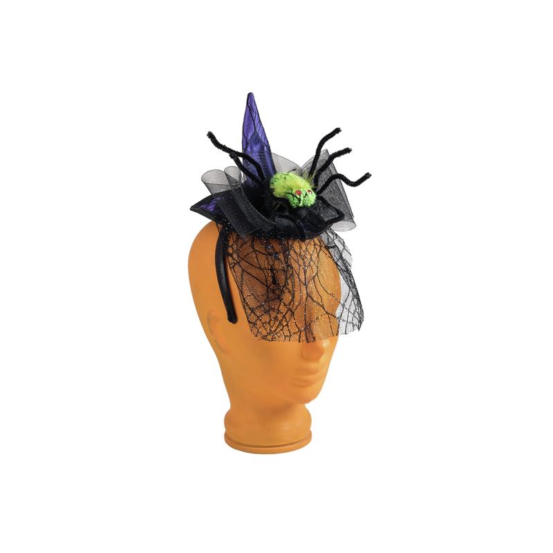 EUROPALMS Halloween Costume Witch Hat with Spider