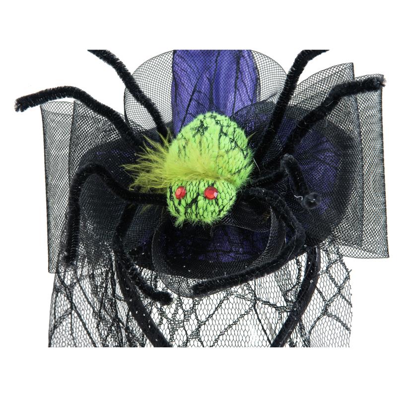 EUROPALMS Halloween Costume Witch Hat with Spider