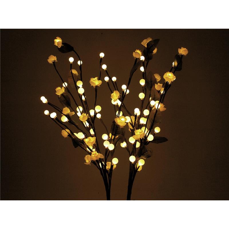 EUROPALMS Camellia bow, with LEDs, white, 50cm