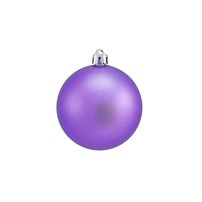 EUROPALMS Deco Ball 7cm, purple, matt 6x