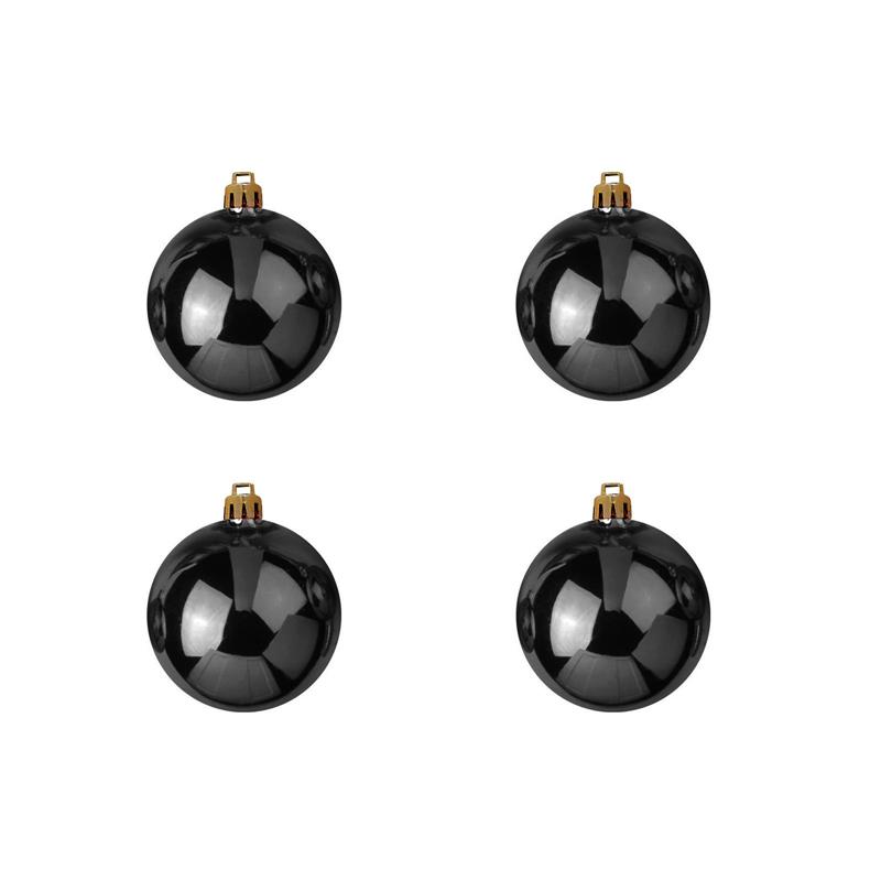 EUROPALMS Deco Ball 10cm, black 4x