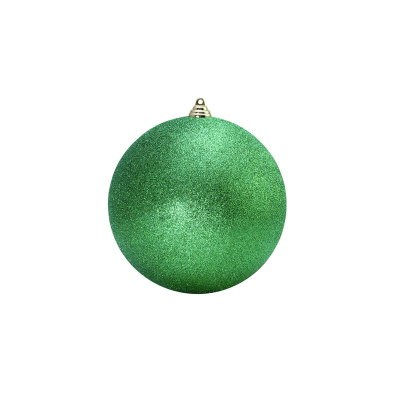 EUROPALMS Deco Ball 20cm, applegreen, glitter