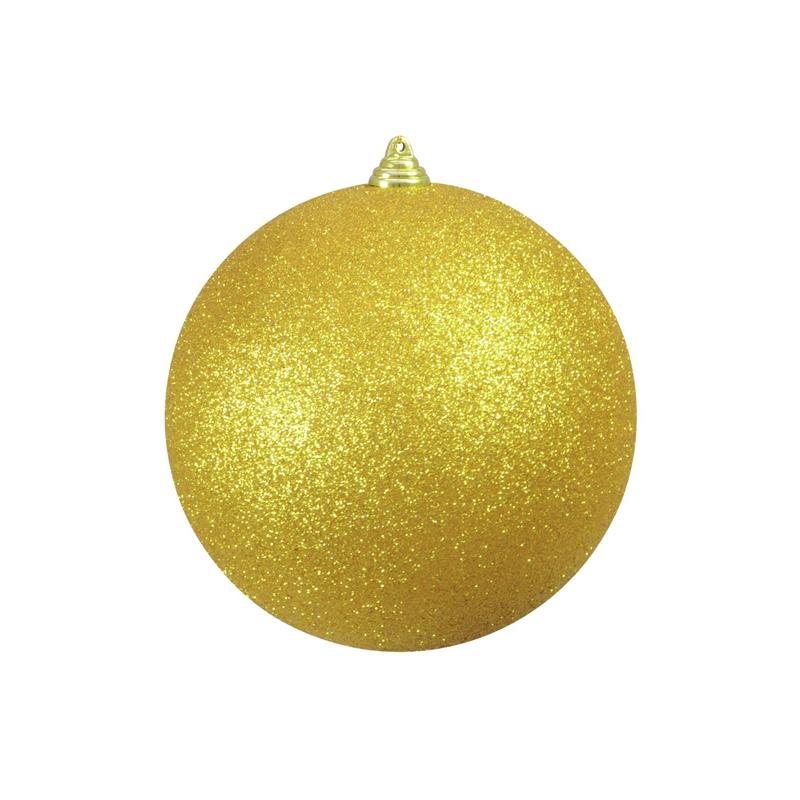 EUROPALMS Deco Ball 20cm, gold, glitter