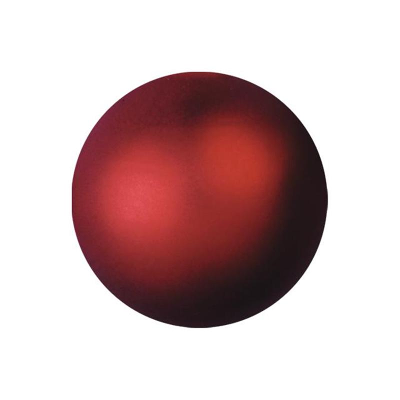 EUROPALMS Deco Ball 3,5cm, red, metallic 48x