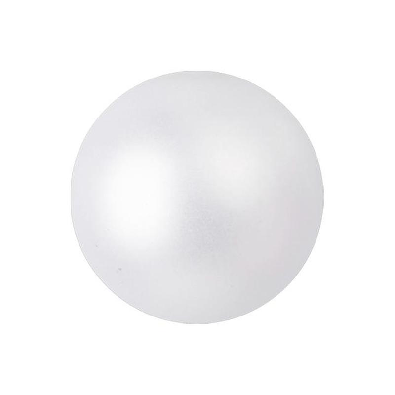 EUROPALMS Deco Ball 3,5cm, white, metallic 48x