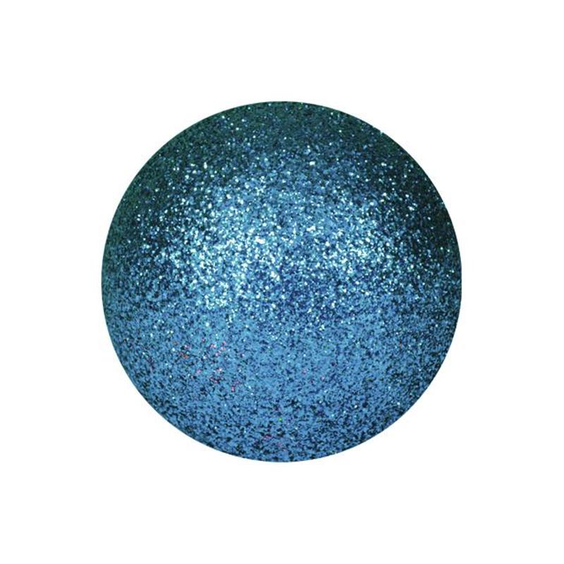 EUROPALMS Deco Ball 3,5cm, blue, glitter 48x