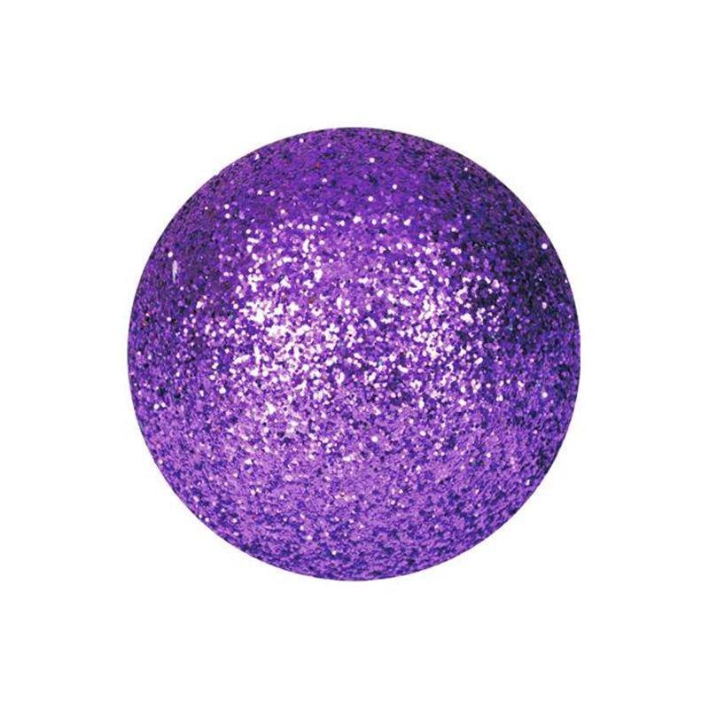 EUROPALMS Deco Ball 3,5cm, violet, glitter 48x