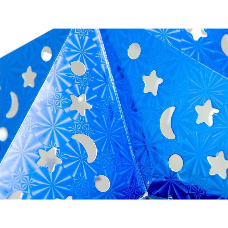 EUROPALMS Zvezdna svetilka papir modra 50 cm EUROPALMS