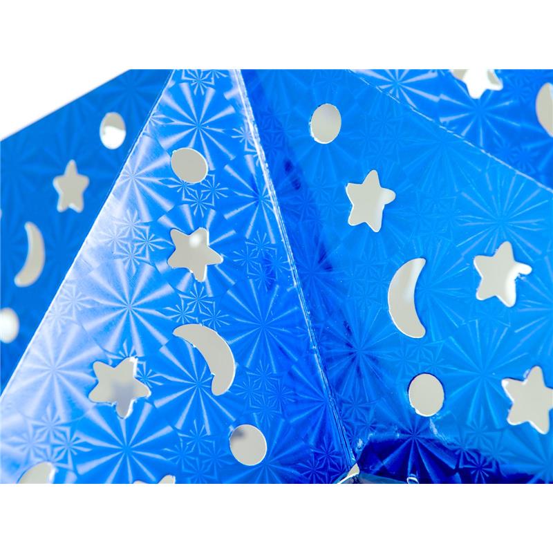 EUROPALMS Star Lantern, Paper, blue, 75 cm