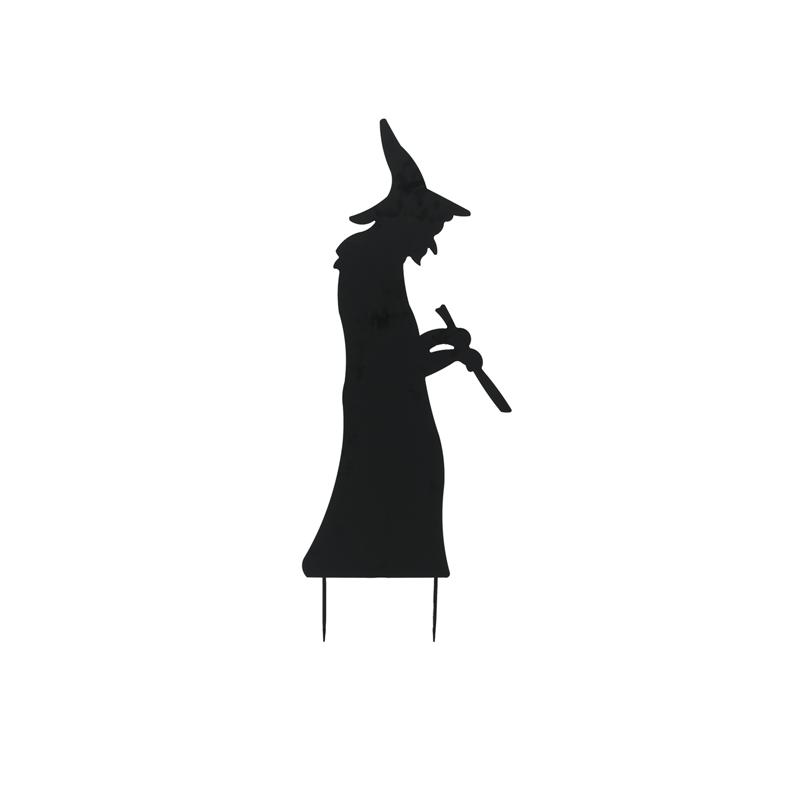 EUROPALMS Silhouette Metal Witch with Spoon, 110cm