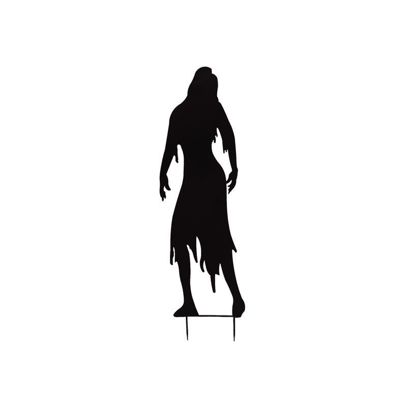 Silhueta Metal Zombie Woman 135cm EUROPALMS