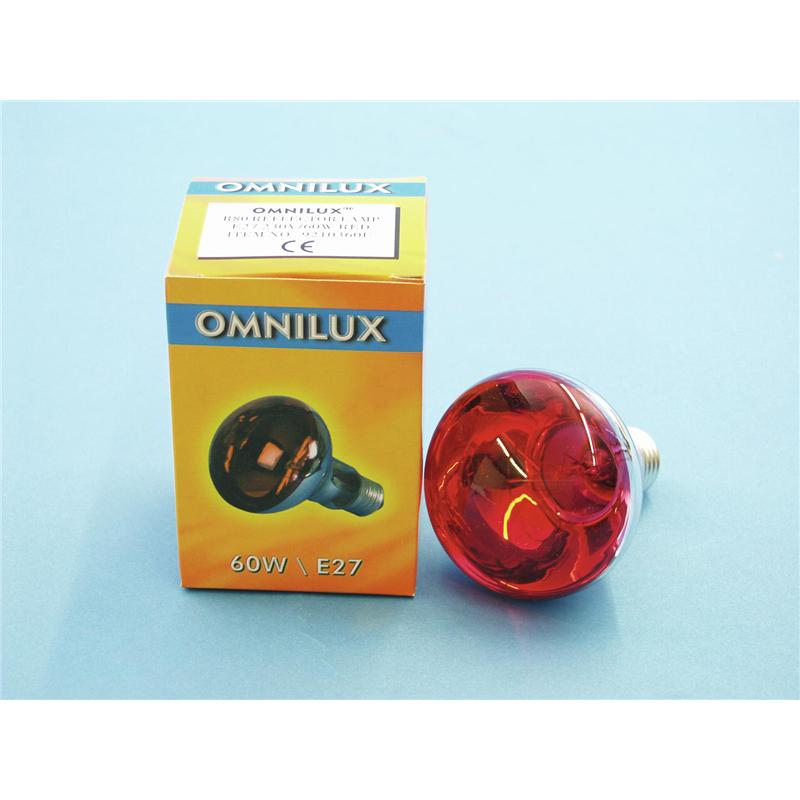 OMNILUX R80 230V/60W E-27 red