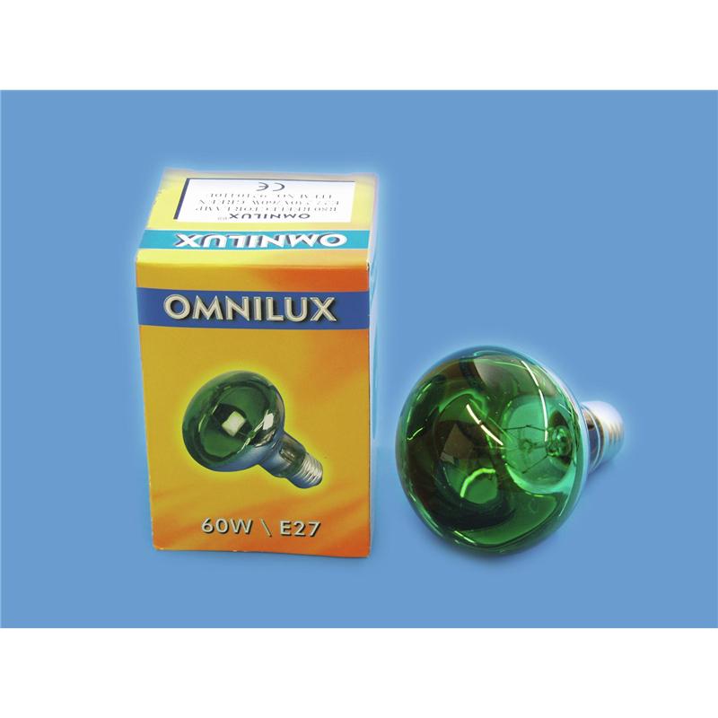 OMNILUX R80 230V/60W E-27 green
