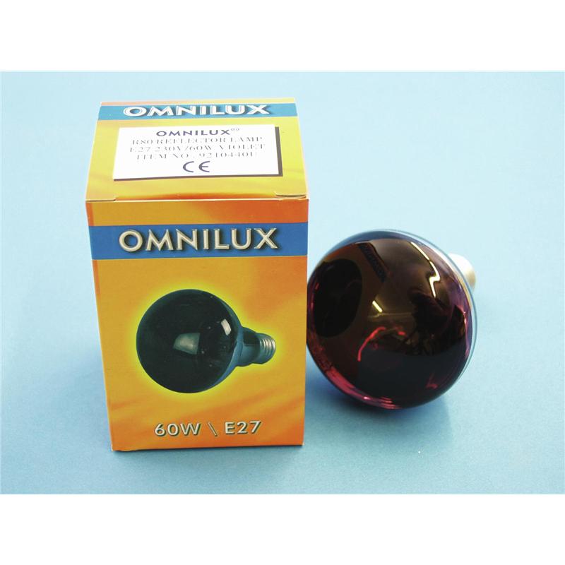 Žarnica OMNILUX R80 230V/60W E-27 vijolična