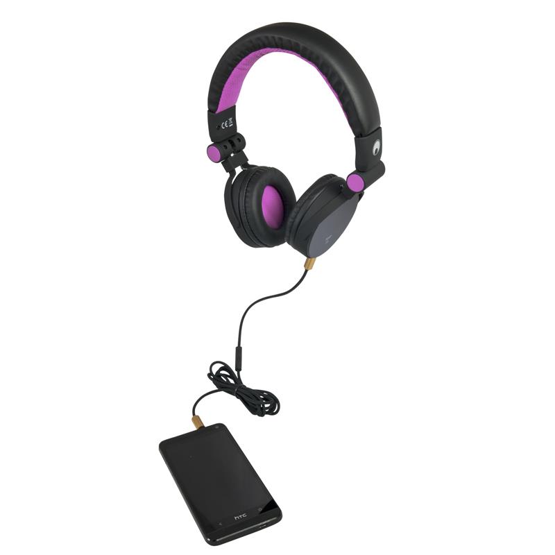 OMNITRONIC SHP-i3 Stereo Headphones pink