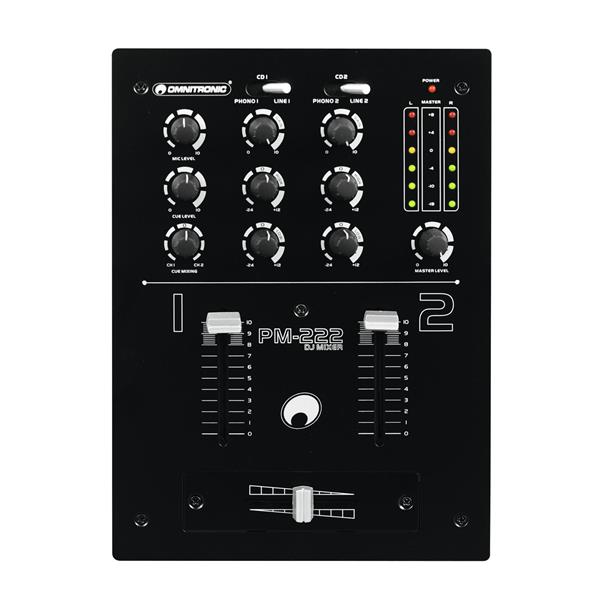 OMNITRONIC PM-222 2-Channel DJ Mixer