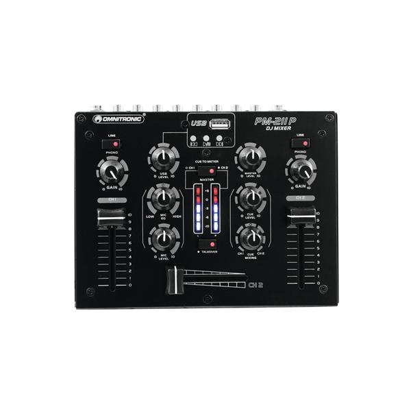 OMNITRONIC PM-211P DJ Mixer with Player