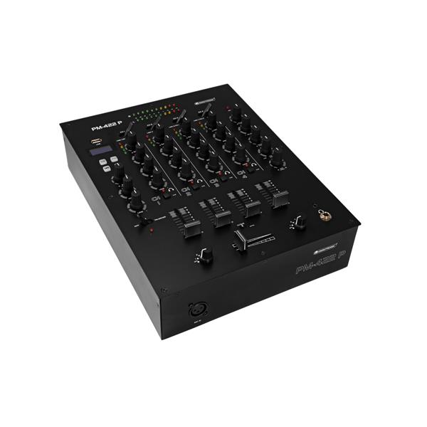 OMNITRONIC PM-422P 4-Channel DJ Mixer with Bluetooth & USB Playe