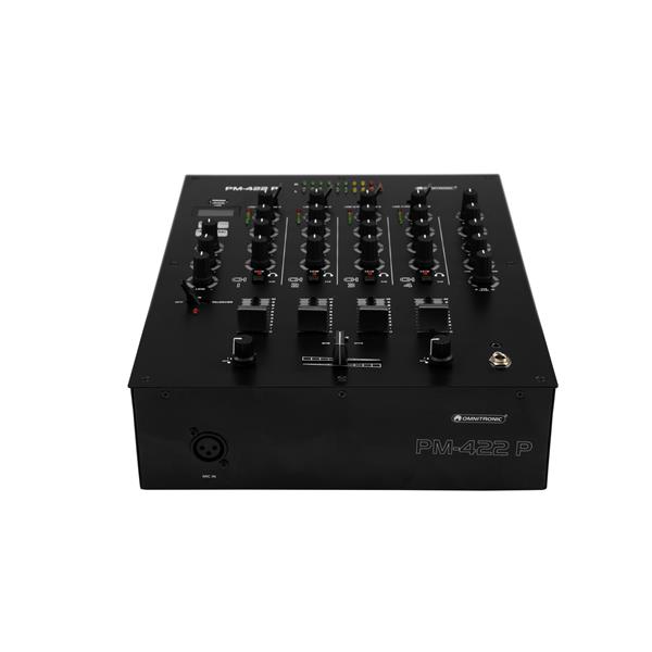 OMNITRONIC PM-422P 4-Channel DJ Mixer with Bluetooth & USB Playe