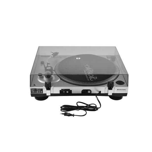 OMNITRONIC BD-1380 USB Turntable sil