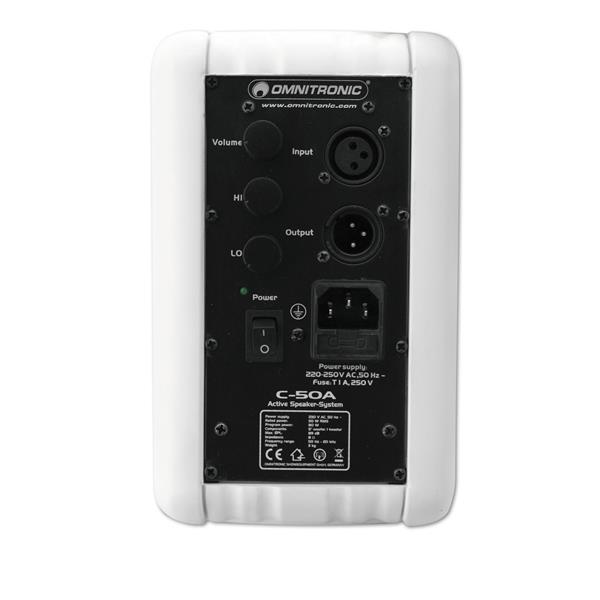 OMNITRONIC C-50A active white 2x