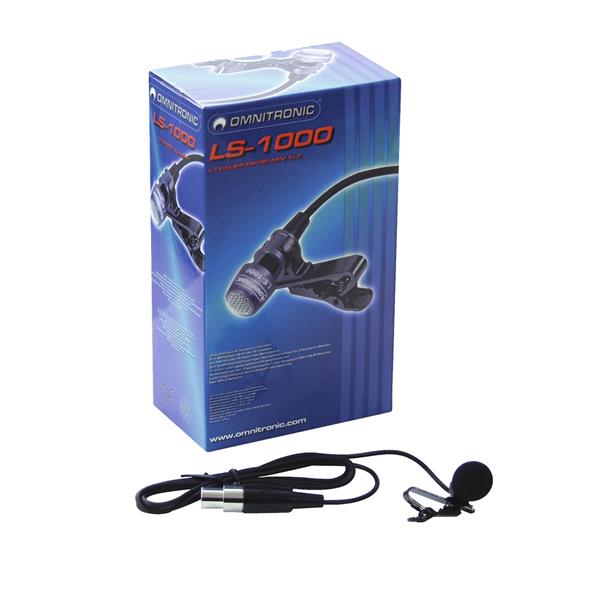 OMNITRONIC LS-1000 XLR Lavalier Mic