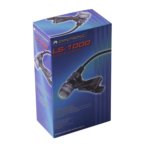 OMNITRONIC LS-1000 XLR Lavalier Mic