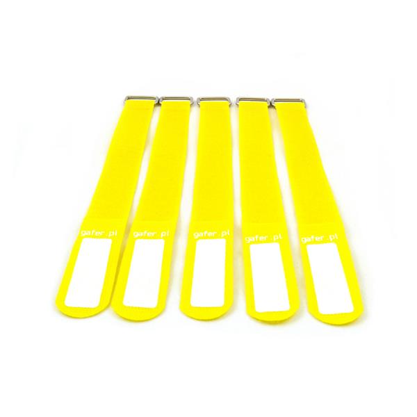 GAFER.PL Tie Straps 25x260mm 5 pieces yellow