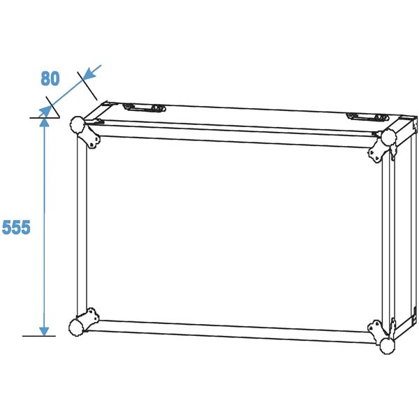 ROADINGER Rack Profi 12U 45cm with wheels