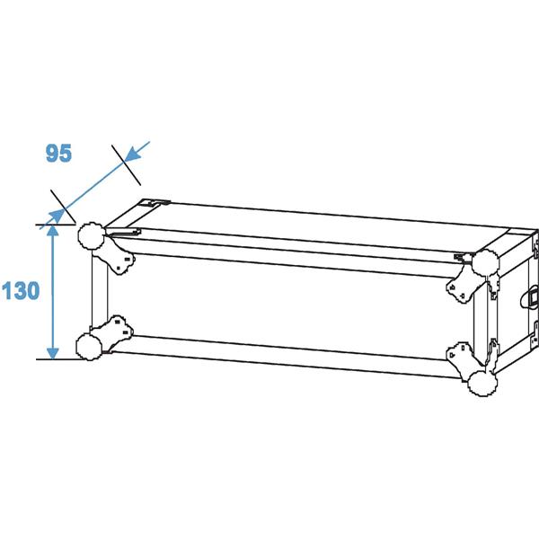 ROADINGER Amplifier Rack PR-1, 2U, 47cm deep