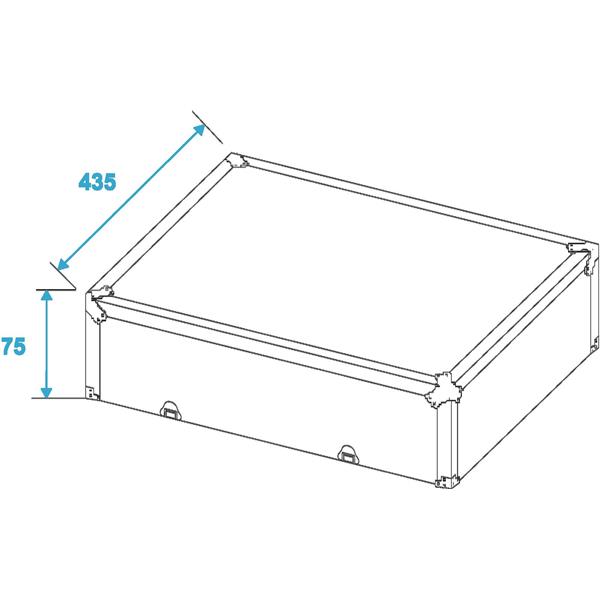 ROADINGER Turntable Case silver -S-