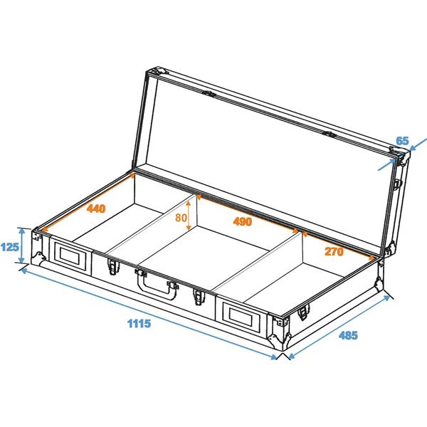 ROADINGER Universal Console DI-1 2xCD/1xM-19 bk