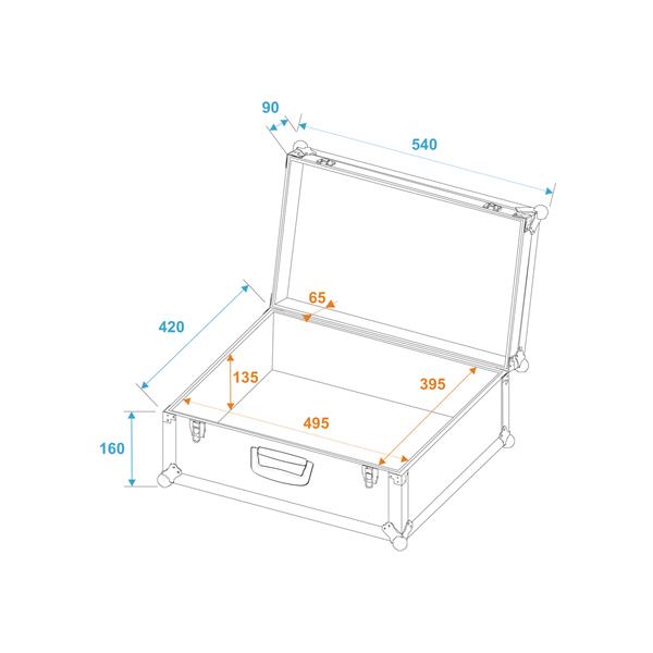 ROADINGER Universal Case Tour Pro 54x42x25cm black