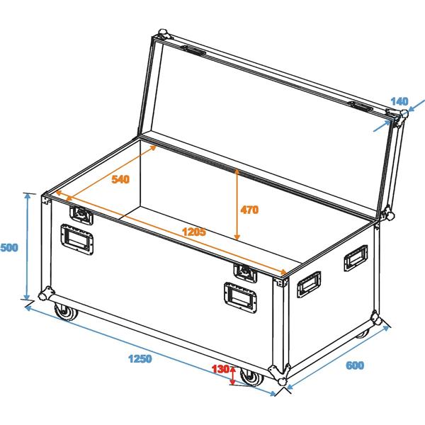 Univerzalni Kovček s Koleščki ROADINGER ODV-1 120cm 