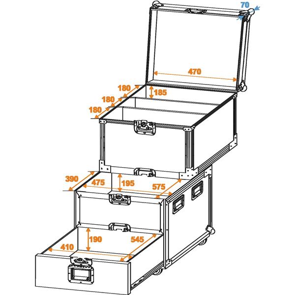 ROADINGER Universal Roadie Case with wheels