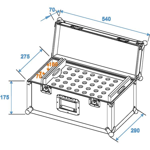 ROADINGER Universal cone adapter case UKAC-35/50