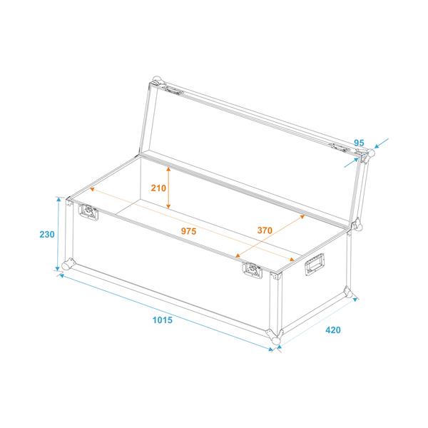 ROADINGER Universal Transport Case 100x40x30cm