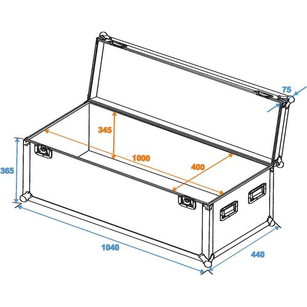 ROADINGER Universal Case Pro 100x40x40cm