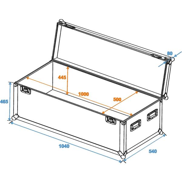 ROADINGER Universal Case Pro 100x50x50cm