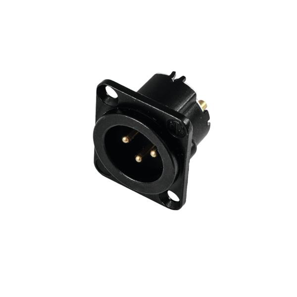 NEUTRIK XLR mounting plug 3pin NC3MD-LX-B