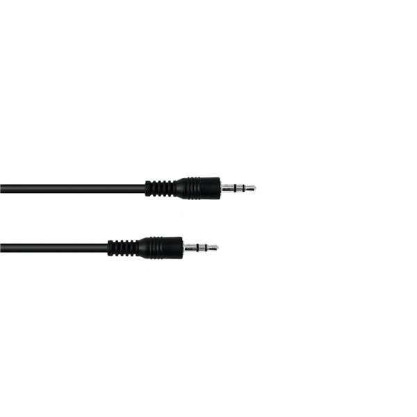 OMNITRONIC Jack cable 3.5 stereo 1.5m bk