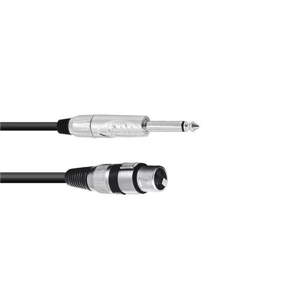 OMNITRONIC Adaptercable XLR(F)/Jack mono 2m bk