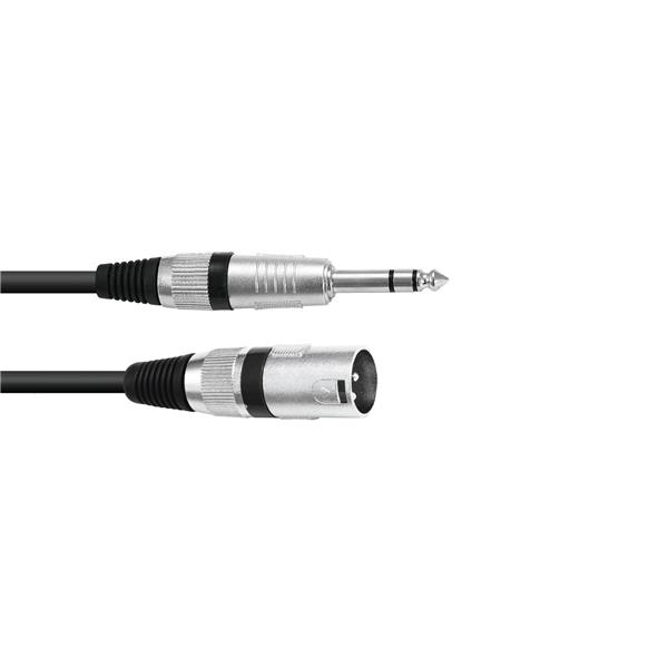 Adaptercable XLR(M)/Jack stereo 5m OMNITRONIC 