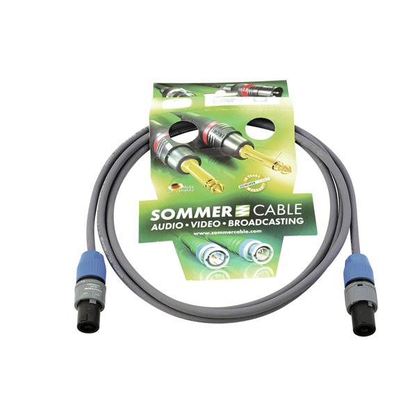 SOMMER CABLE Speaker cable Speakon 2x1.5 2.5m bk
