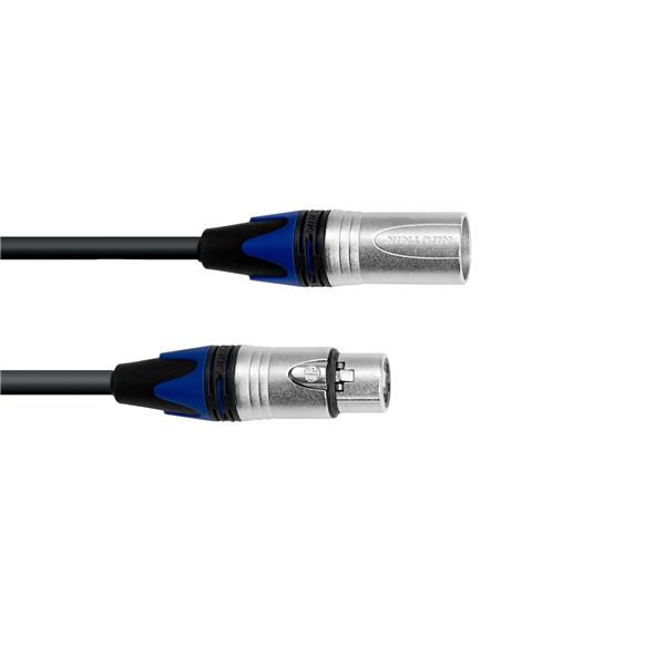 PSSO DMX cable XLR COL 3pin 5m bk Neutrik