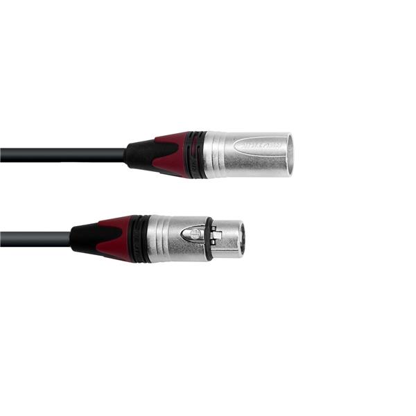 PSSO DMX cable XLR COL 3pin 10m bk Neutrik