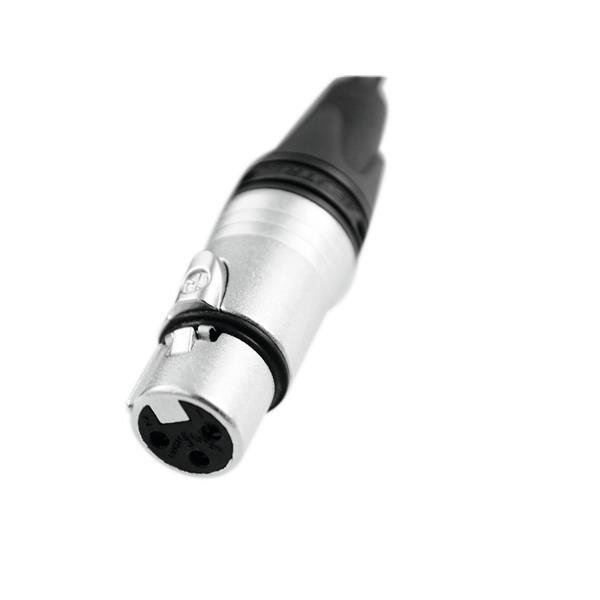 PSSO DMX cable XLR 3pin 3m bk Neutrik