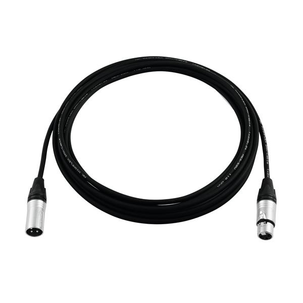 PSSO DMX cable XLR 3pin 10m bk Neutrik