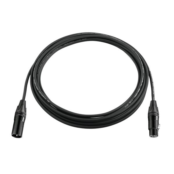 PSSO DMX cable XLR 3pin 3m bk Neutrik black connectors