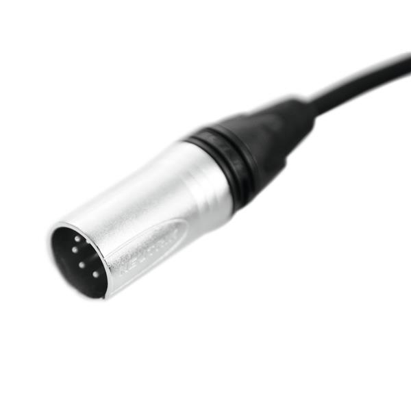 PSSO DMX cable XLR 5pin 0,5m bk Neutrik